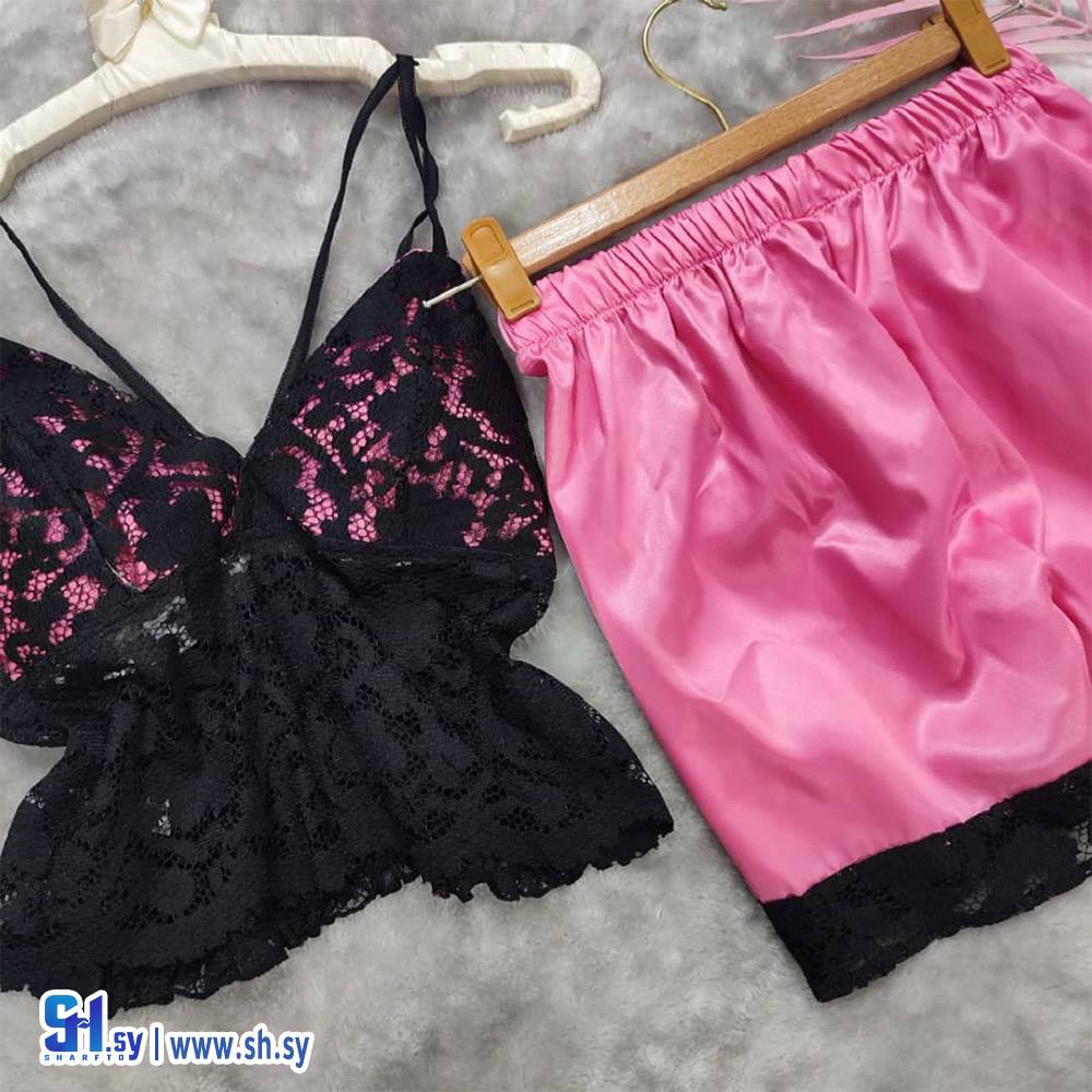 طقم شورت ساتان (Lolea fashion)