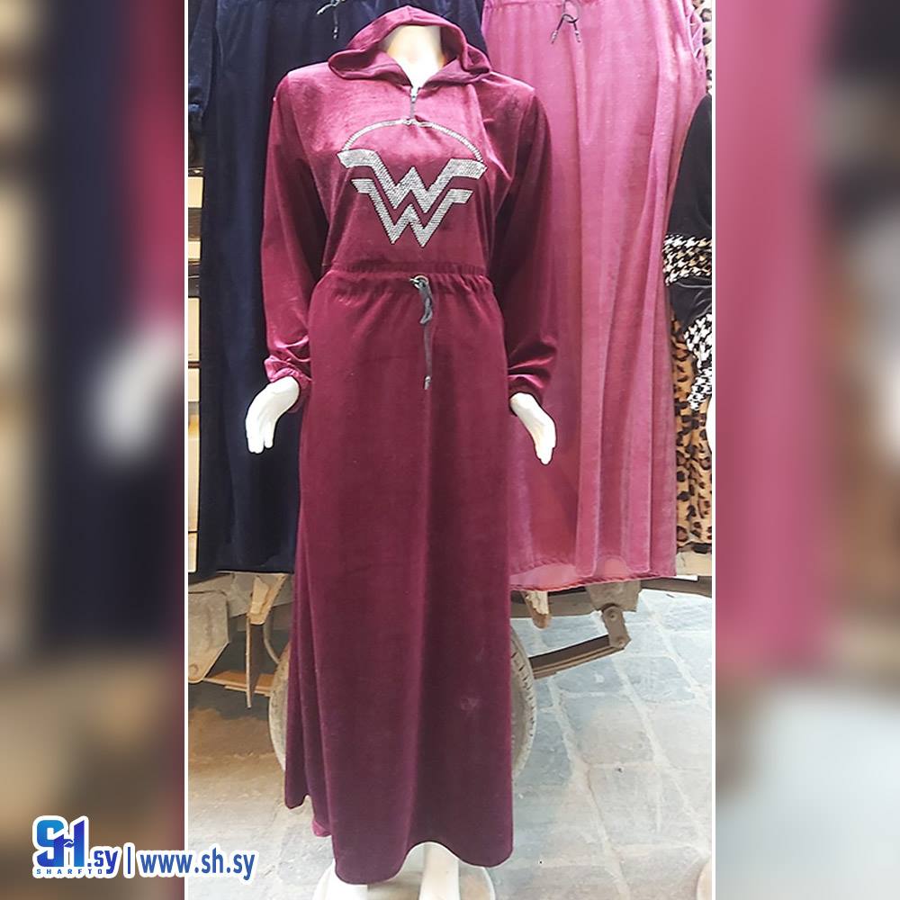 قميص نوم مخمل نسائي (أزياء الصباغ)