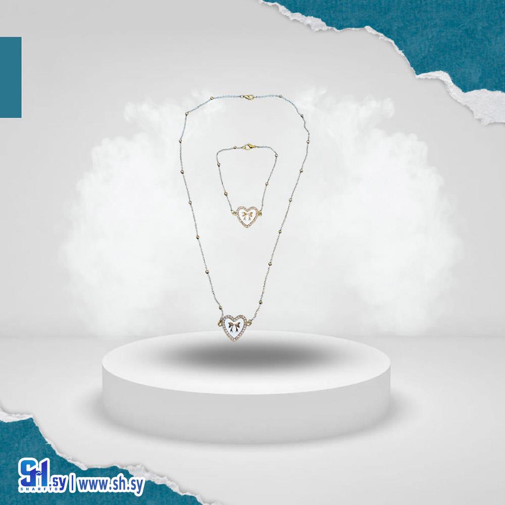 طقم اكسسوار سوار وقلادة (EVA STORE)