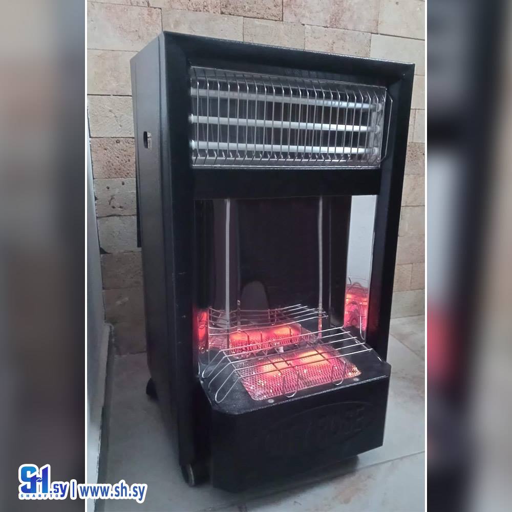 مدفأة غاز وكهربا(ثري دي)