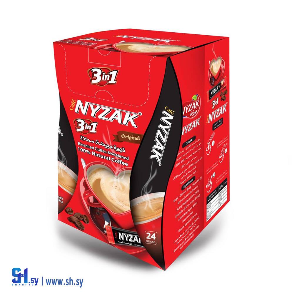 قهوة مبيضة محلاة 3ب1 -24 ظرف (نيزك)