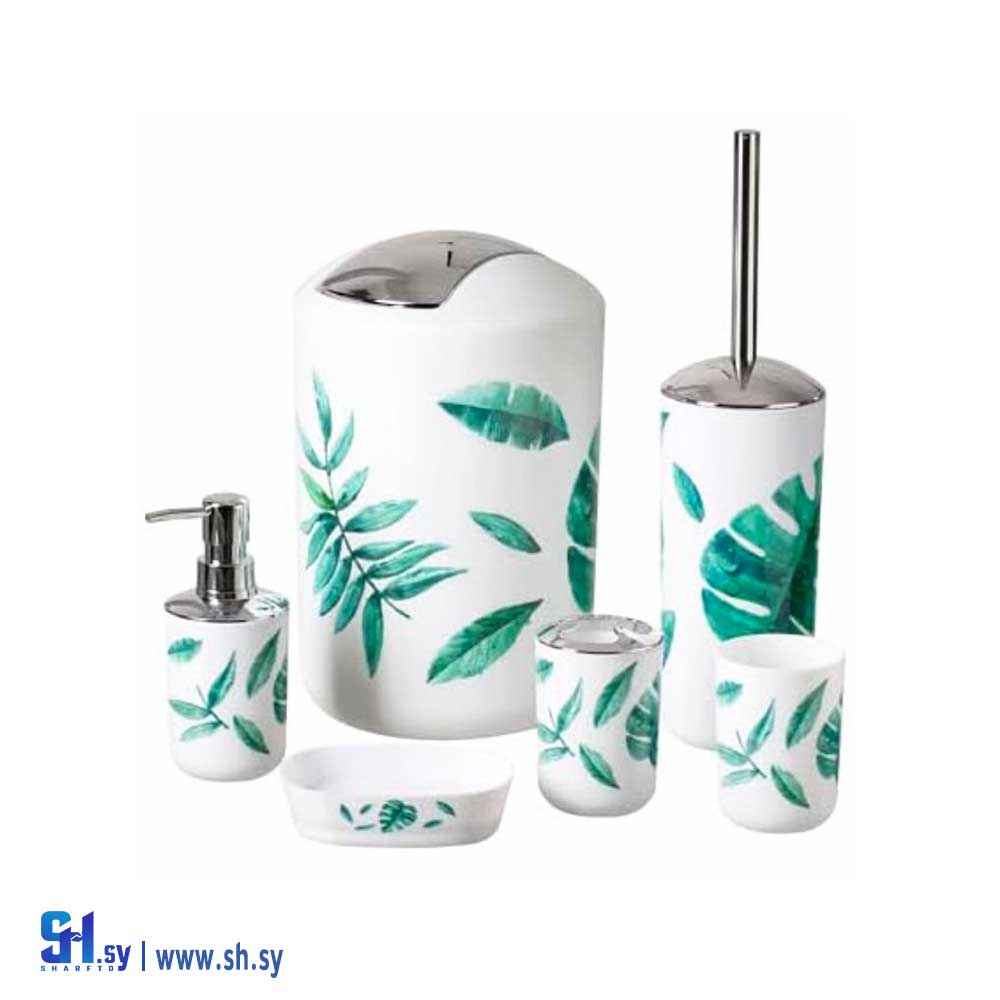 طقم حمام منقوش موديل 4 (بيتنا للأدوات المنزلية)