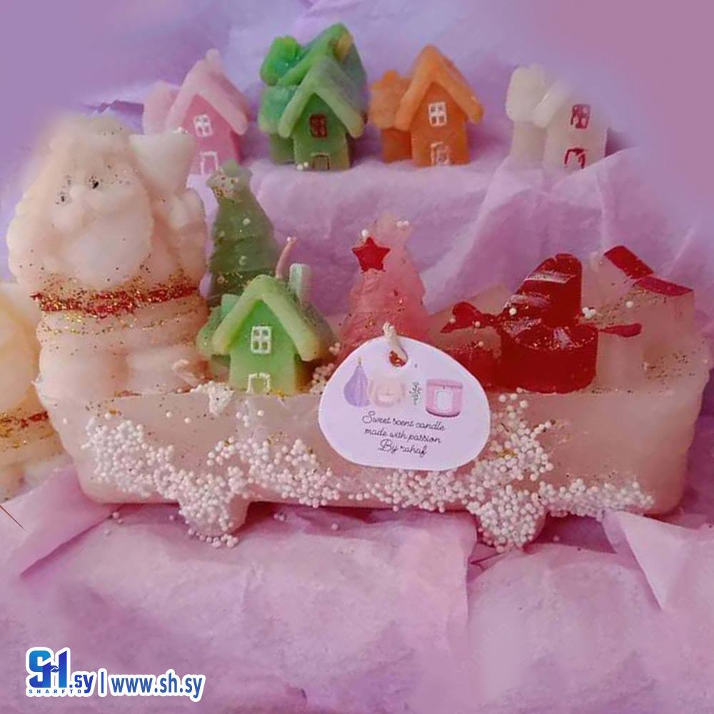 شموع زينة الميلاد (Sweet scent candle )