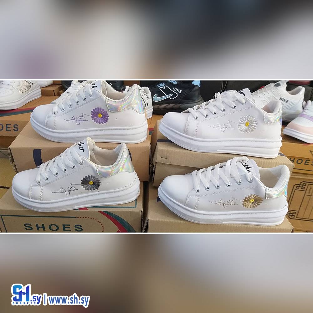 حذاء نسائي موديل زهرة الأقحوان (أحذية العلا)