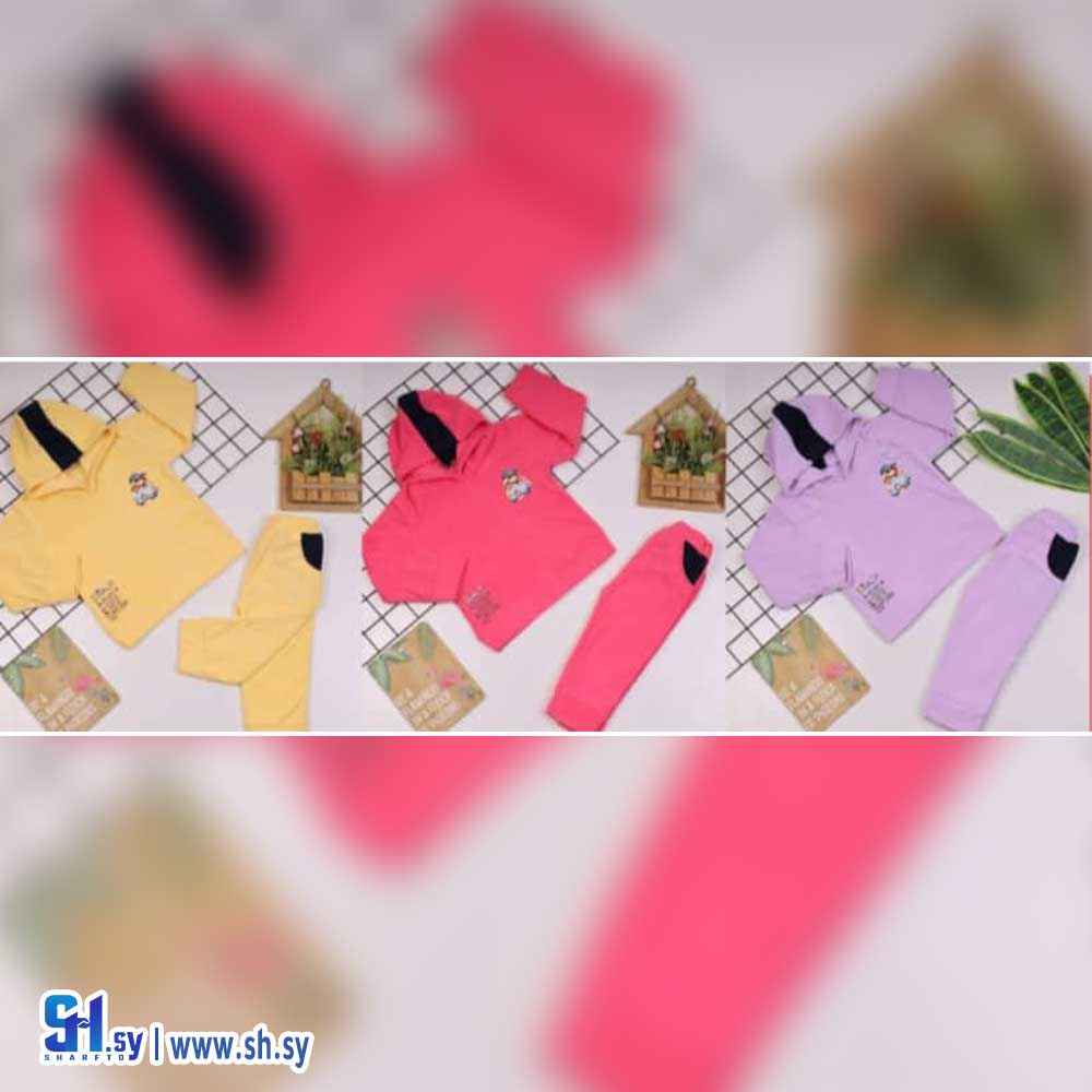 بيجامة بناتي مخمل موديل 20472 (مجموعة الزيتوني)