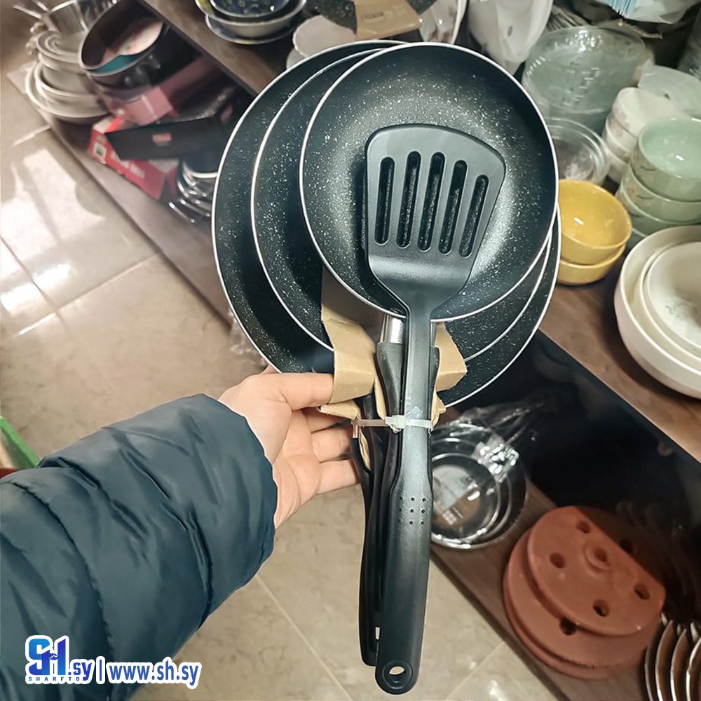 طقم مقالي غرانيت مع مشحف (معرض فاين)
