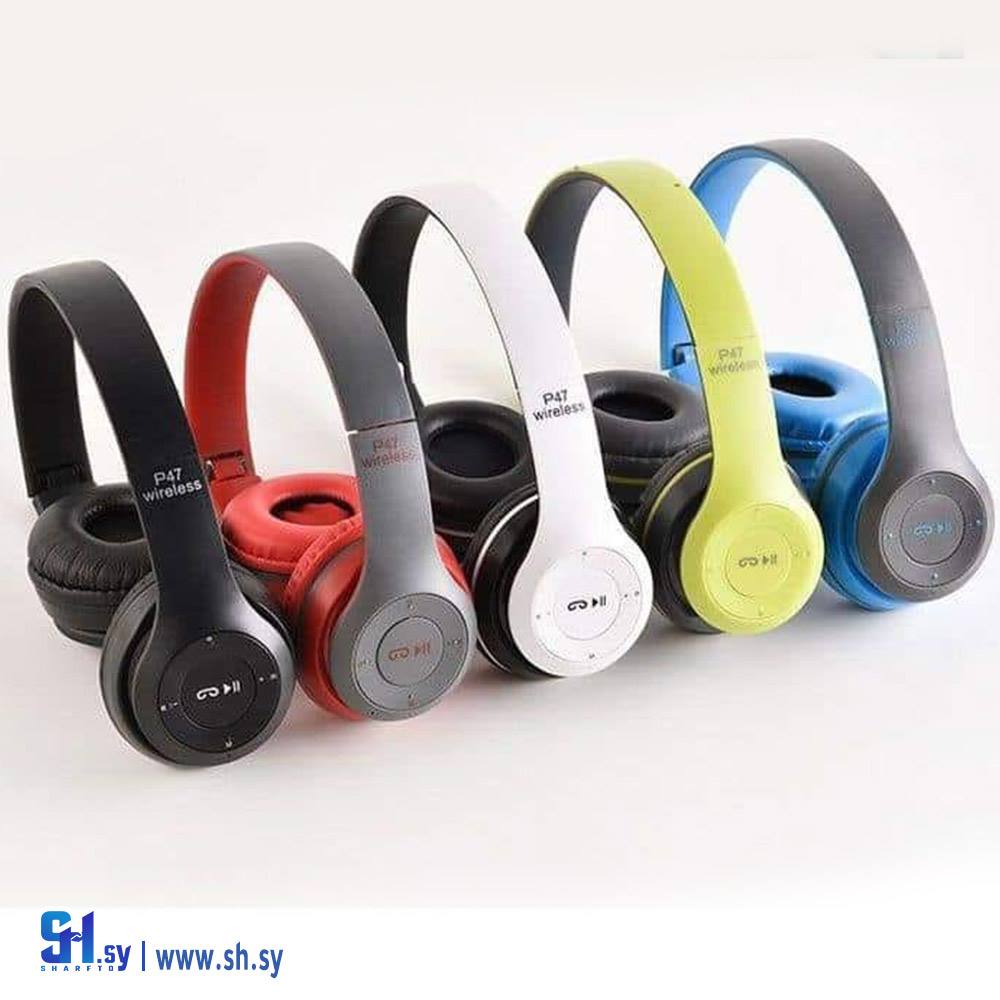 هيدفون P47 بتقنية Bluetooth   (مركز العراب للأتصالات)