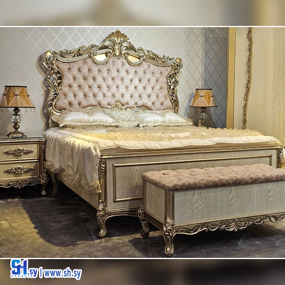 غرفة نوم حفر فاخرة  (معرض تميم للمفروشات)