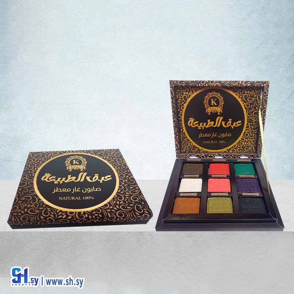 مجموعة صابون غار معطر 9 قطع (عبق الطبيعة)