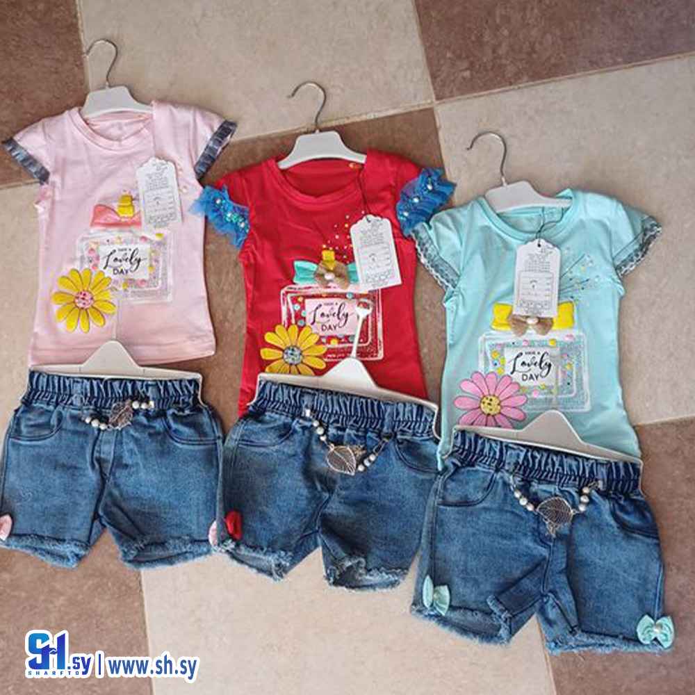 طقم بي بي بناتي (ملبوسات خالد)