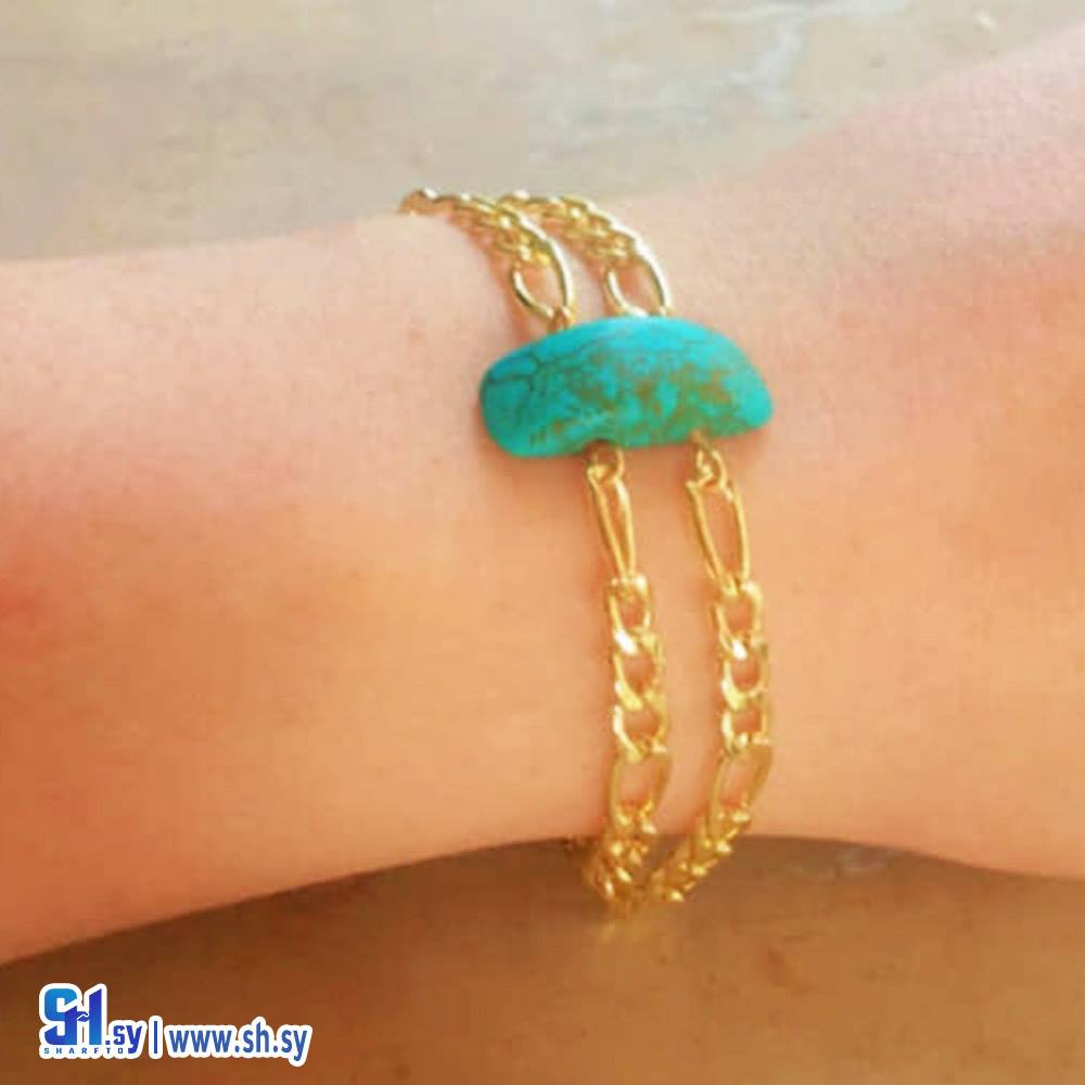 اسوارة حجر الفيروز المميز (Nostalgie Accessories)