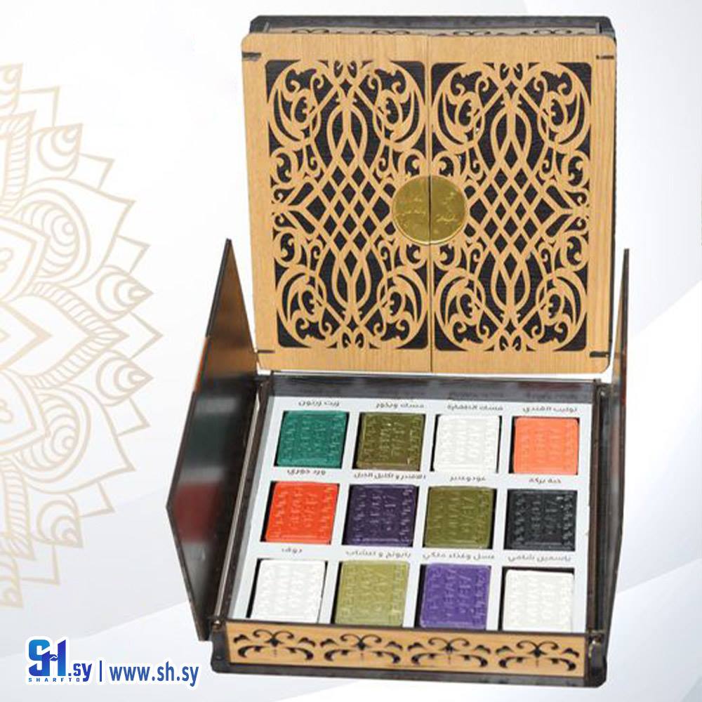 مجموعة صابون الغار 12 قطعة (عبق الطبيعة)