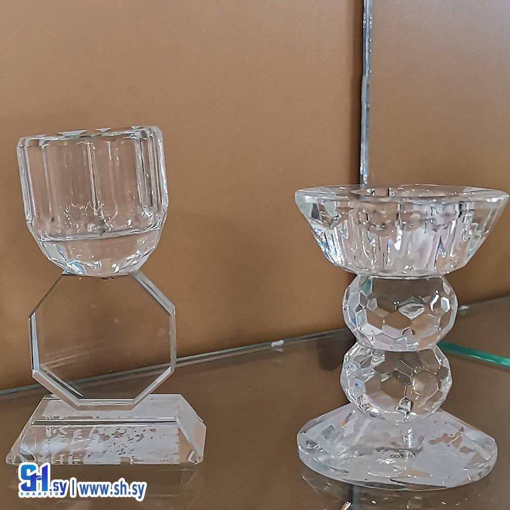 شمعدان كريستال صغير  (المركز التجاري الصيني)