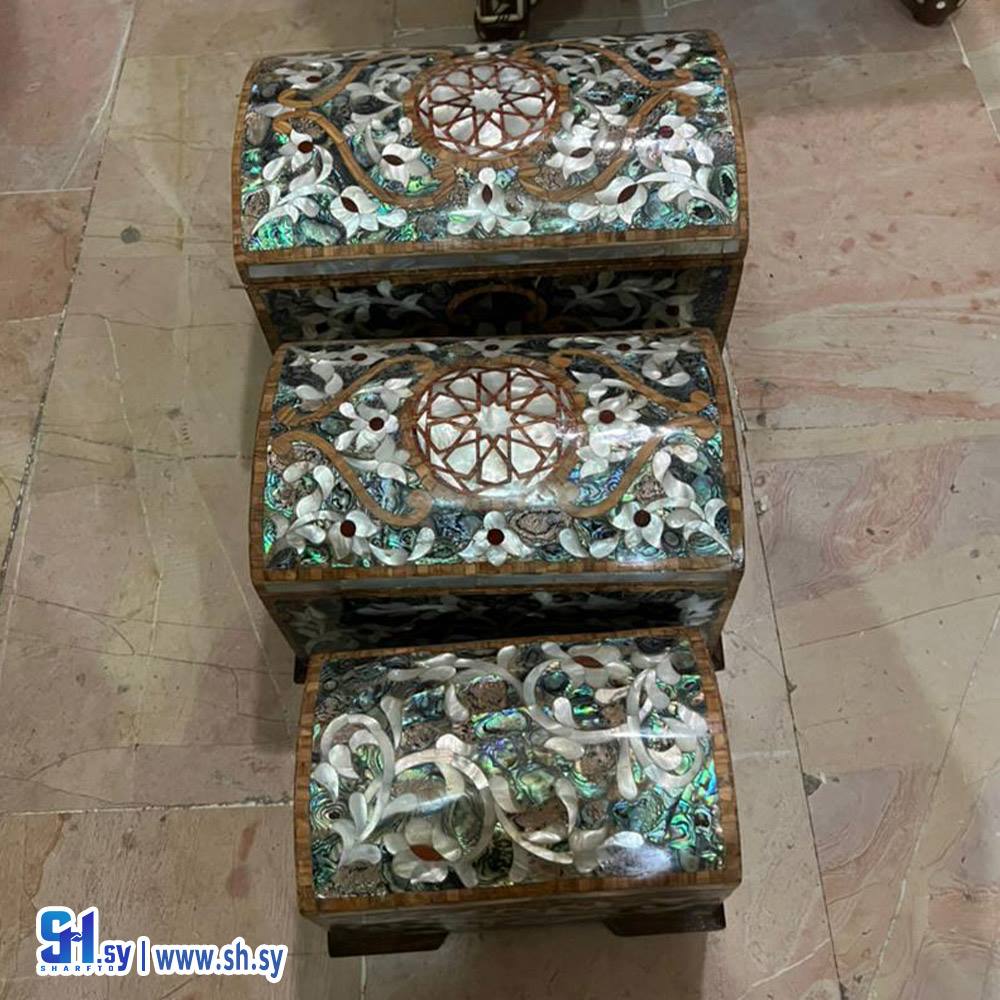 صناديق من الخشب الجوز الطبيعي 13 (عصام الحلبي)