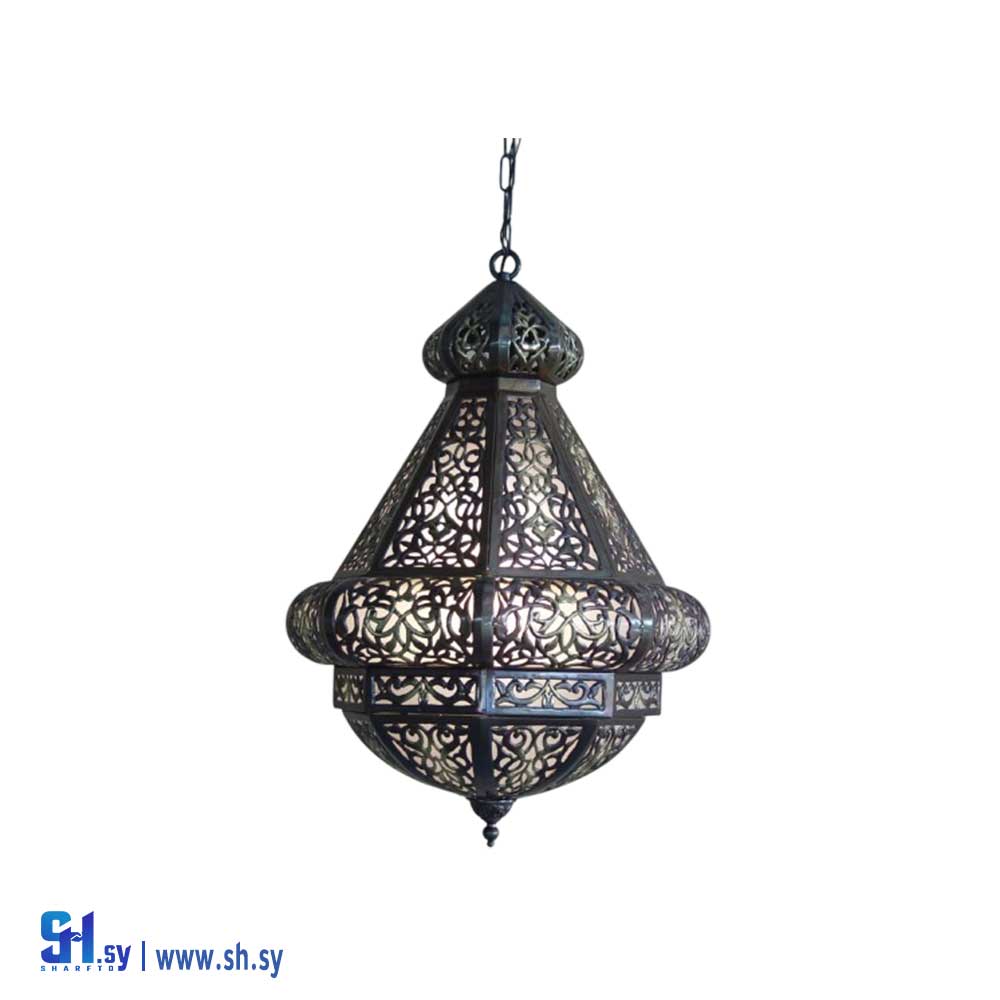 ثريا نحاسية يدوية موديل 0015 (حاضنة دمر المركزية للفنون الحرفية)