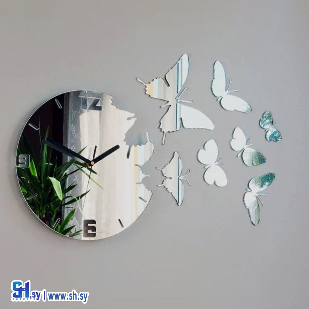 ساعة ديكور حائط 6 (خشبيات العلاء)