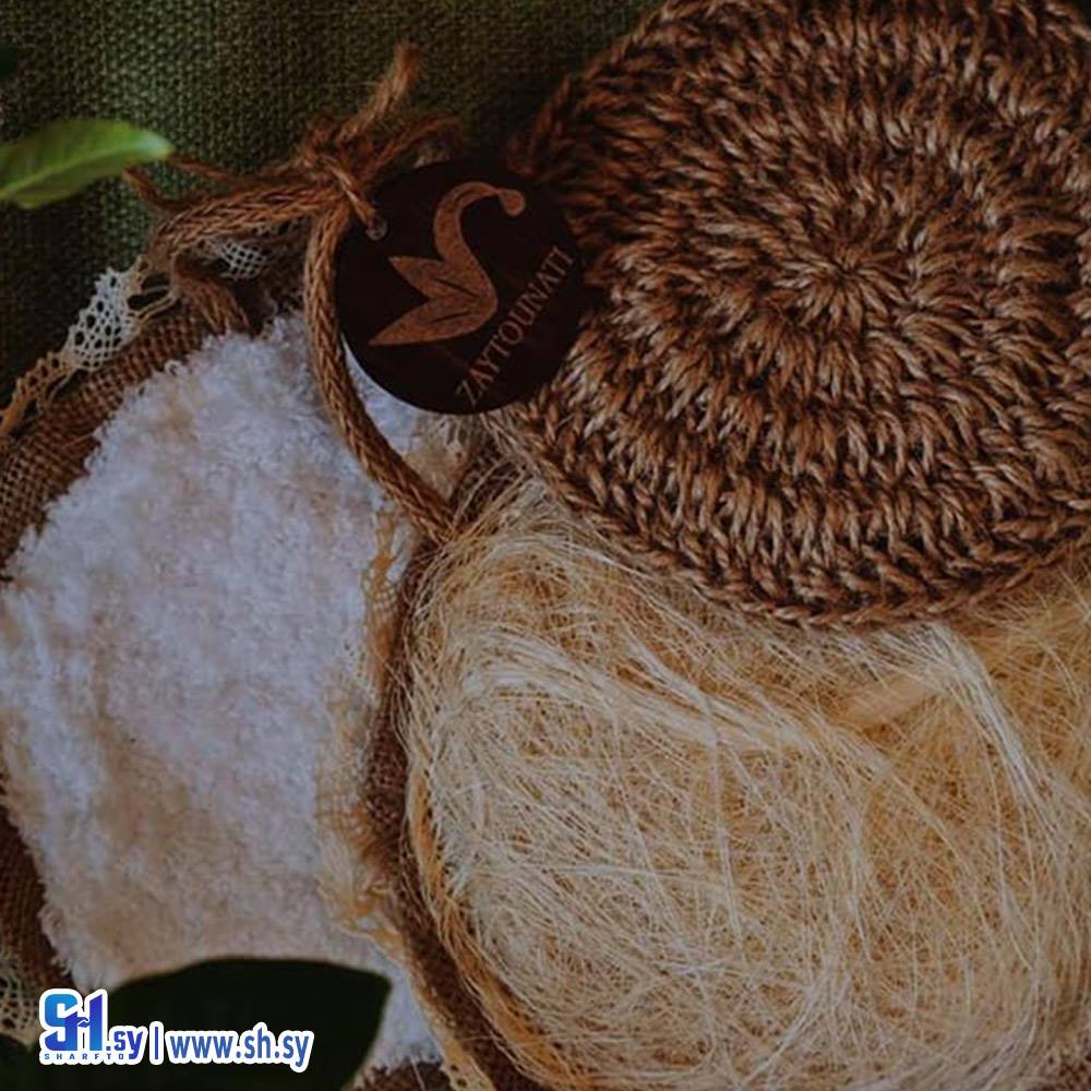 طقم ليف حمام 3قطع (زيتونتي)