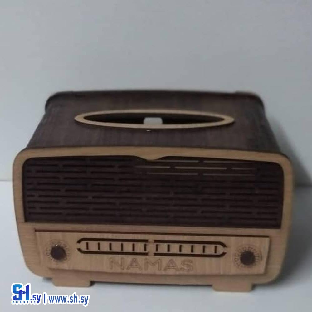 علبة محارم خشب 2 (ناماس للأدوات المنزلية)