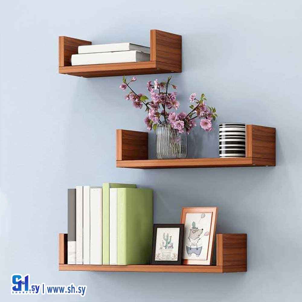 رفوف حائط موديل 19 (الوسام للألمنيوم والمطابخ والديكورات)