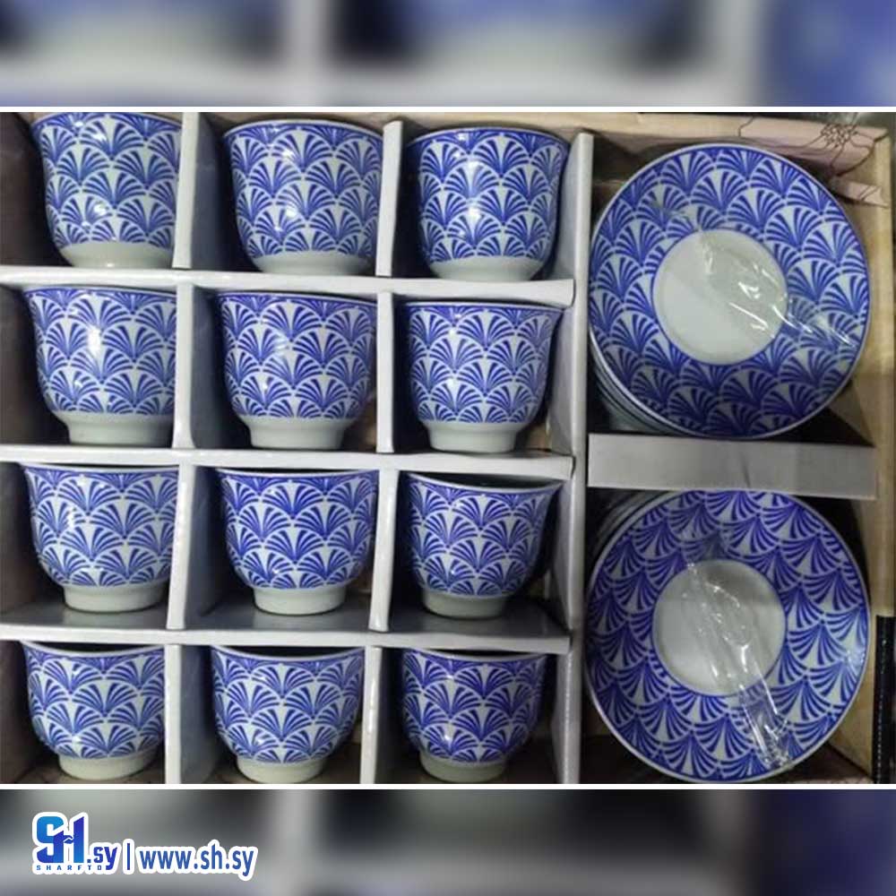 طقم فناجين قهوة موديل 001 (القلعة للأدوات المنزلية)