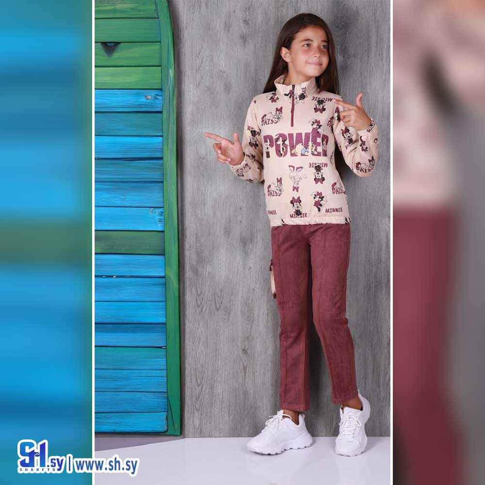 بيجامة بناتي شامواه موديل 469 (بي بي M H)