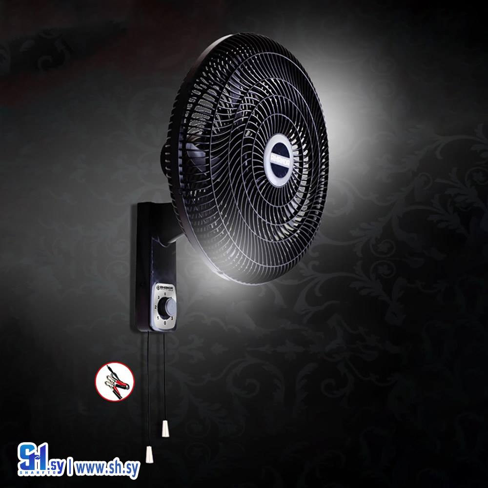 مروحة جدارية عادي كهربا+بطارية(اماندا)