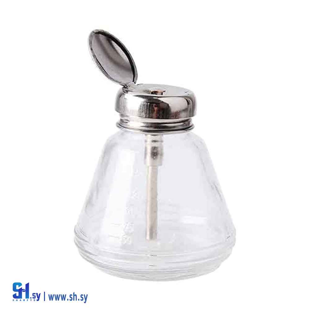 زجاجة زجاجية شفافة تعمل باللمس سعة 150 مل، ( شركة اوجو تك )