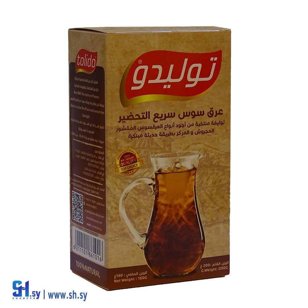 عرق سوس سريع التحضير 160غ (توليدو)
