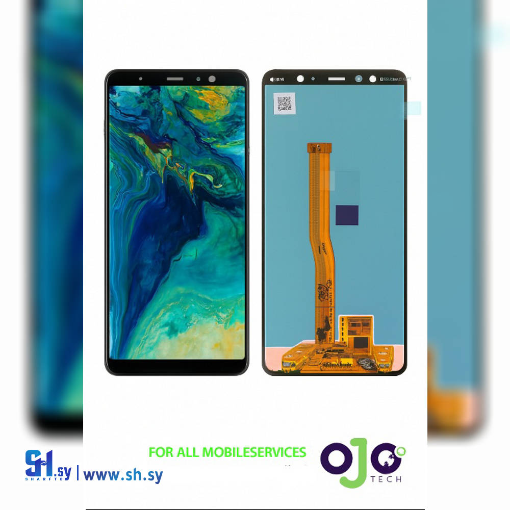 LCD ORG SAMSUNG A750 / A7 2018 BLACK (اوجو تك)