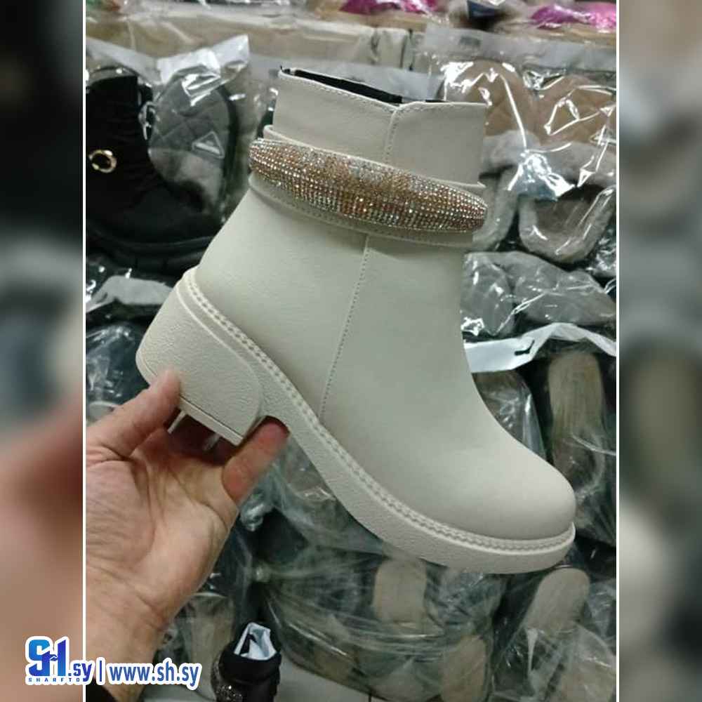جزمة نسائي ساق قصيرة (أحذية فادي)