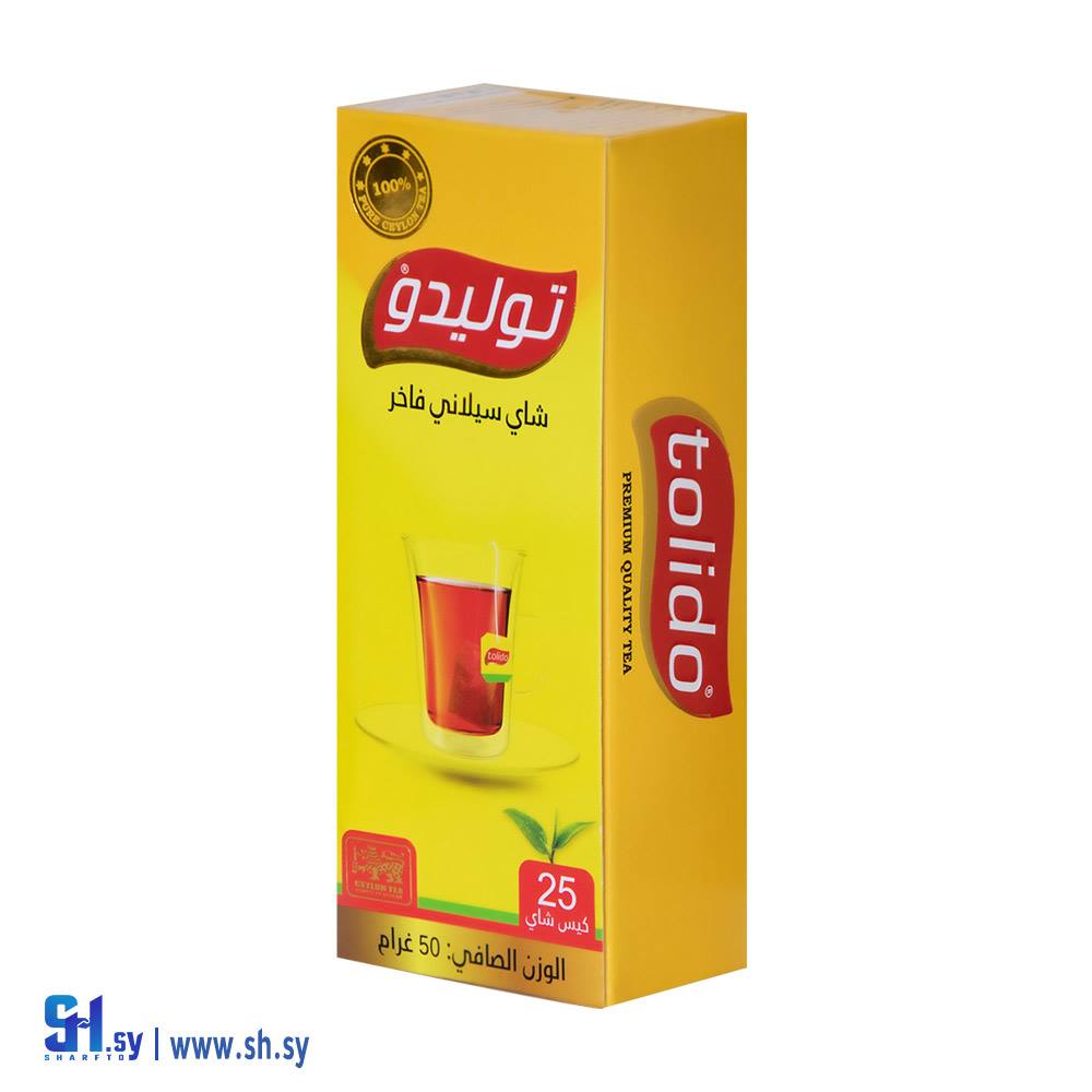 شاي سيلاني فاخر 25 ظرف (توليدو)