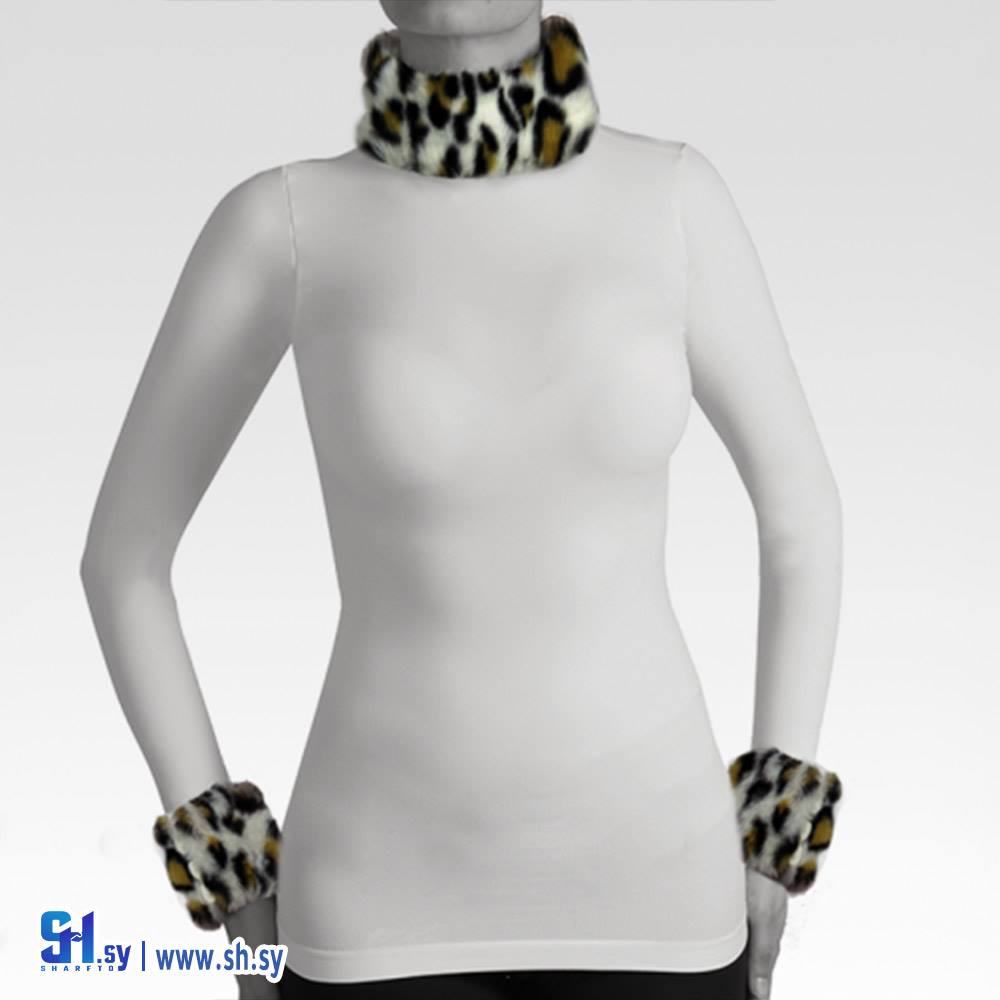 كنزة كم قبة فرو تايغر 4082/T (سوليتير)