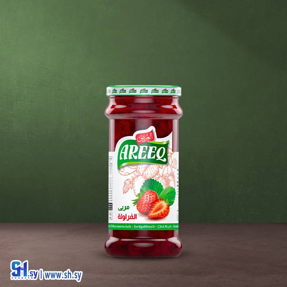 مربى الفراولة 430غ  عبوة  زجاج (العريق)