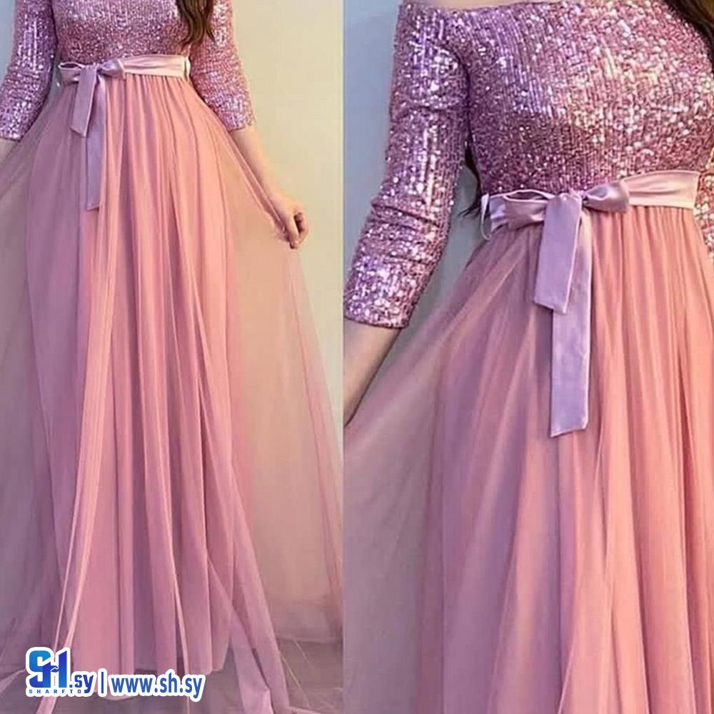 فستان سهرة بدون أكتاف (be fashion)