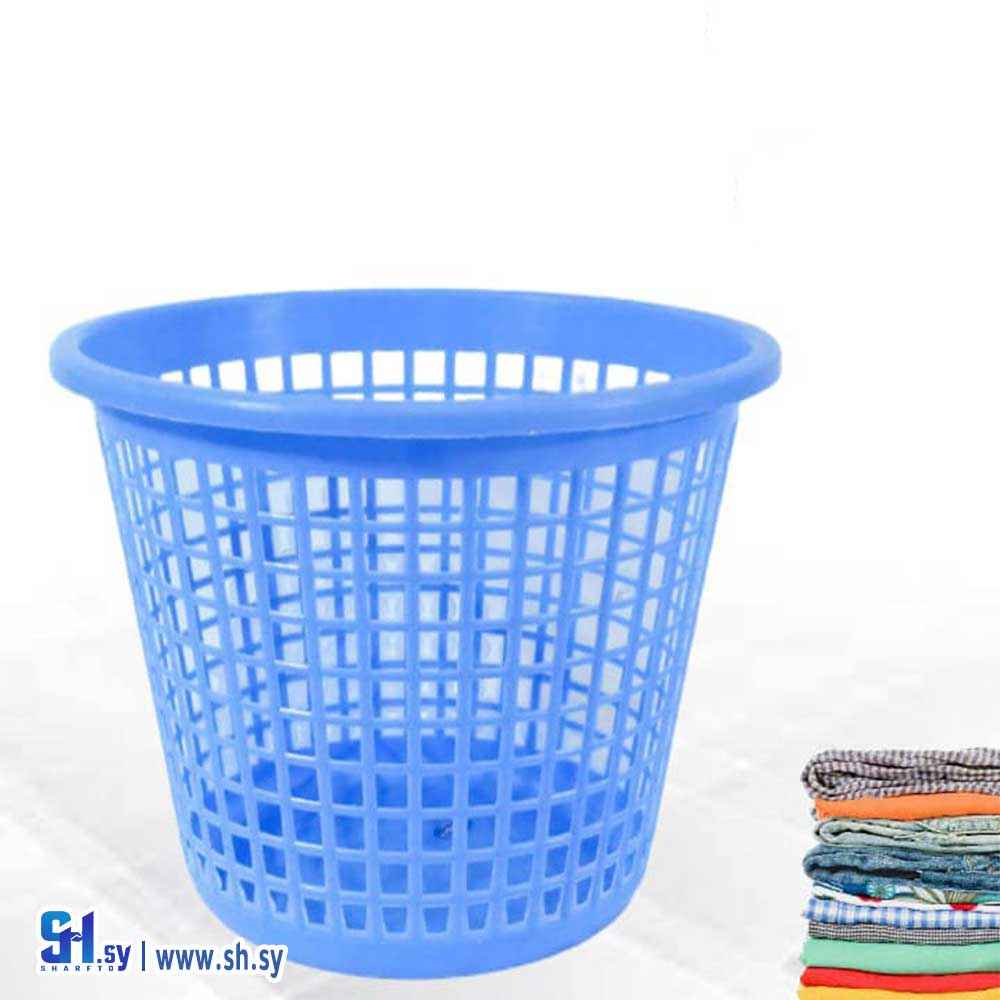 سلة غسيل مدورة كبيرة (شهد بلاست)