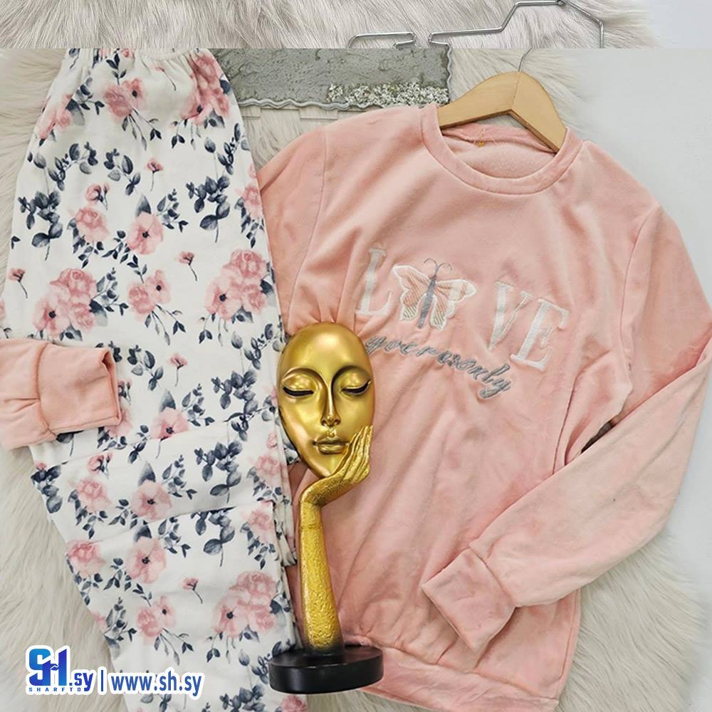 بيجامة نسائي مخمل (ZD line)