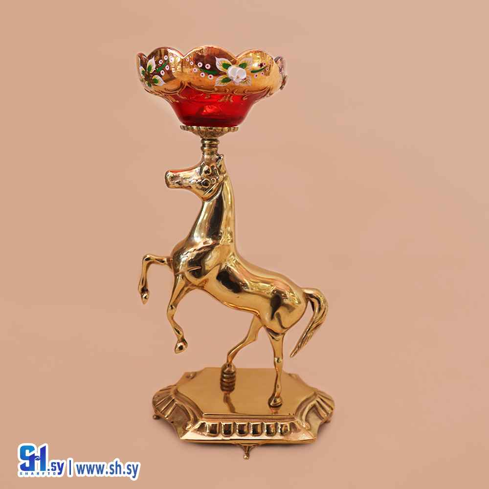 صمدية نحاس على شكل خيل عربي موديل 1090 (لافاز شيخ الكار)