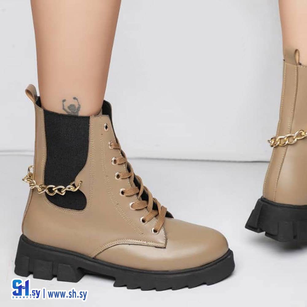 جزمة نسائية جوانب مطاط و سنسال (Kit shoes)