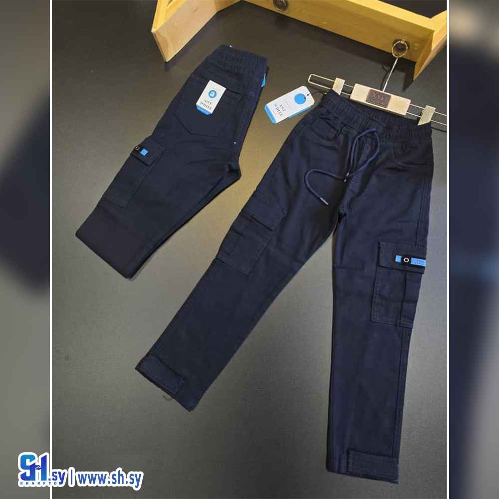 بنطال مدرسي صبياني موديل 2901 (اكس وايت)