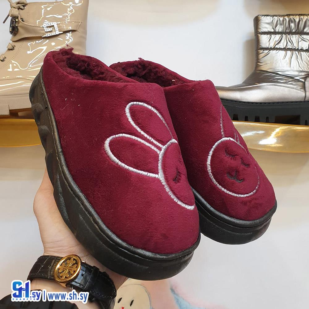 شحاط نسائي أرنوب  مبطن فرو  نعل مدروز (أحذية العماد)