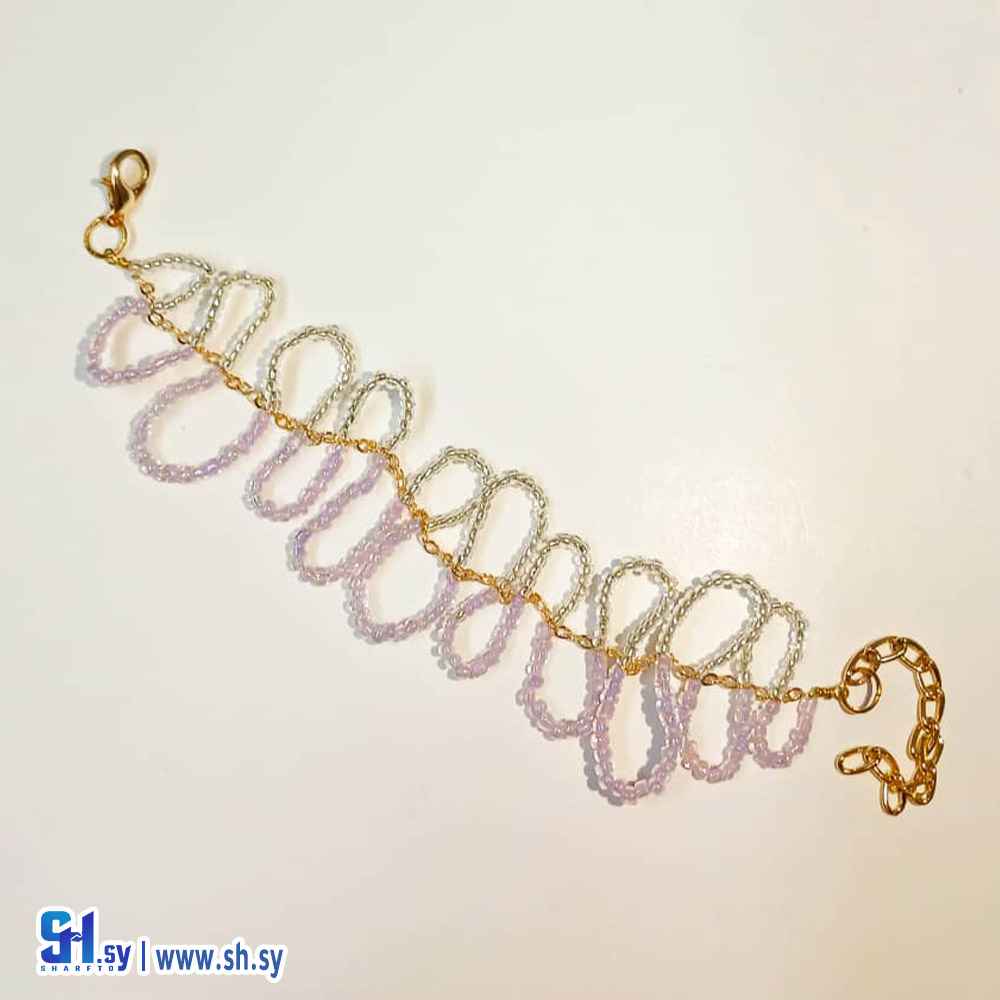 اسوارة خرز وكريستال 3 (AmaL Handmade)