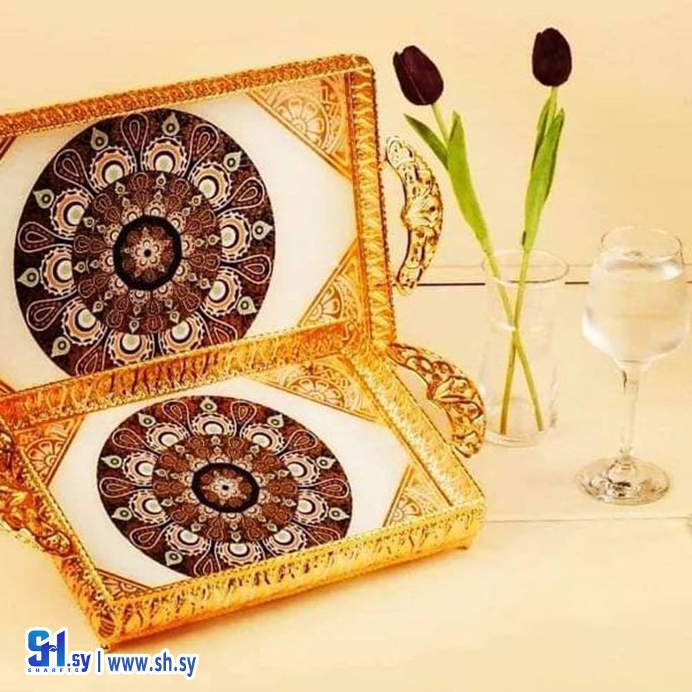 صينية ضيافة معدن موديل 2102/4 (مصدر للهدايا)