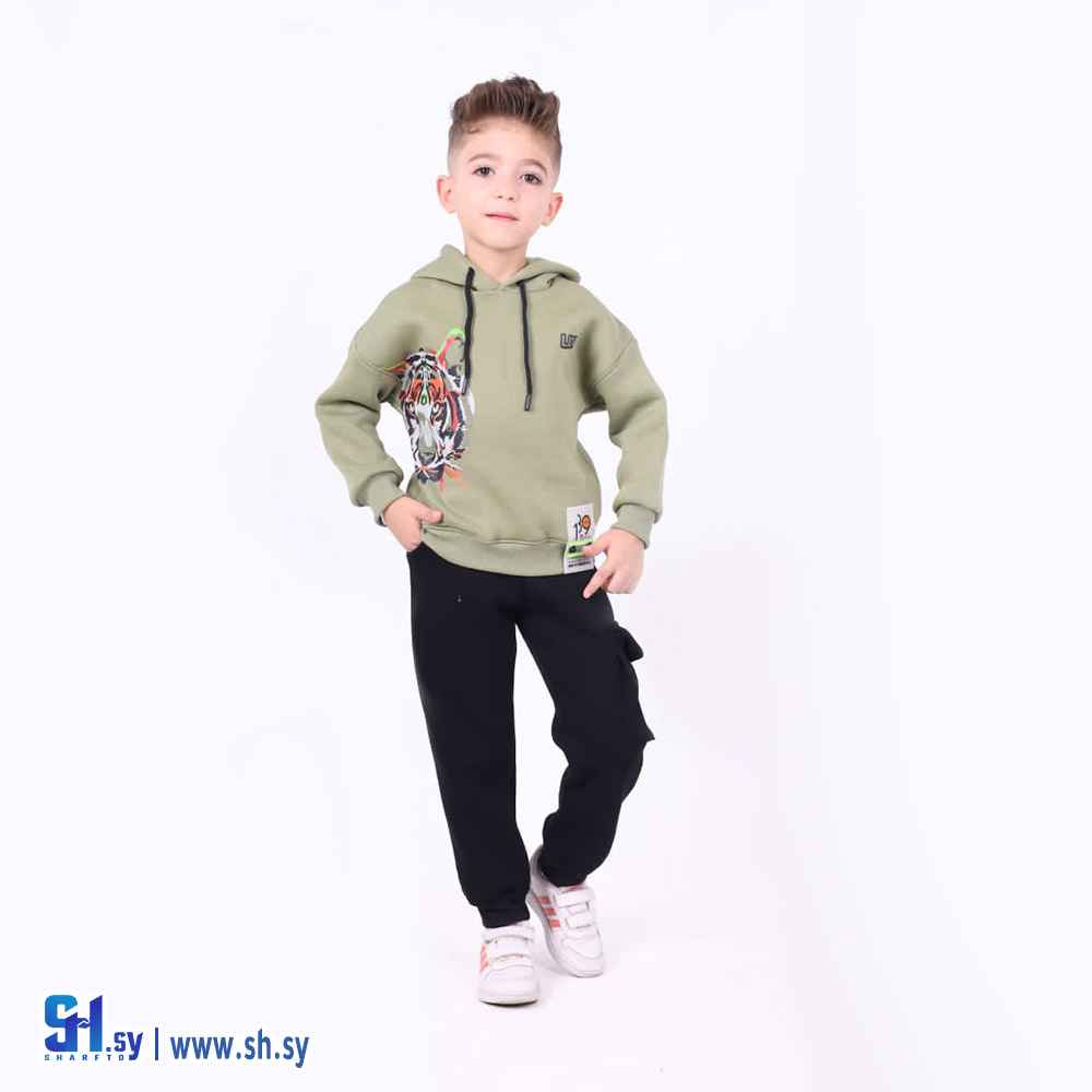 بيجامة صبياني قطعتين موديل 5553 (زمار مود)