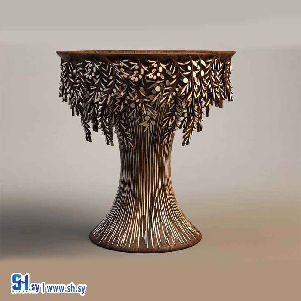 طاولة خشبية موديل 0005 (حاضنة دمر المركزية للفنون الحرفية)