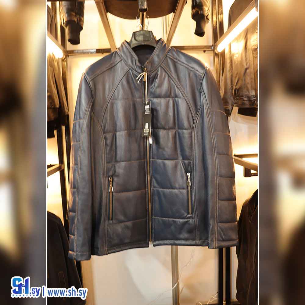سترة رجالي جلد موديل زارا (RASSOUL LEATHER)