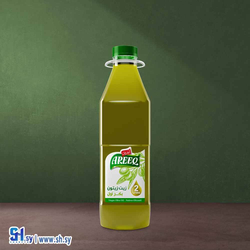 زيت زيتون بكر أول 2 ليتر عبوة بلاستيك (العريق)