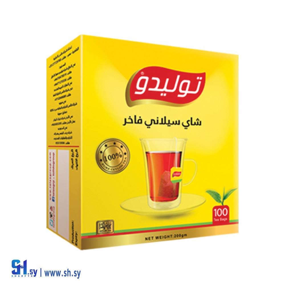 شاي سيلاني فاخر 100 ظرف (توليدو)