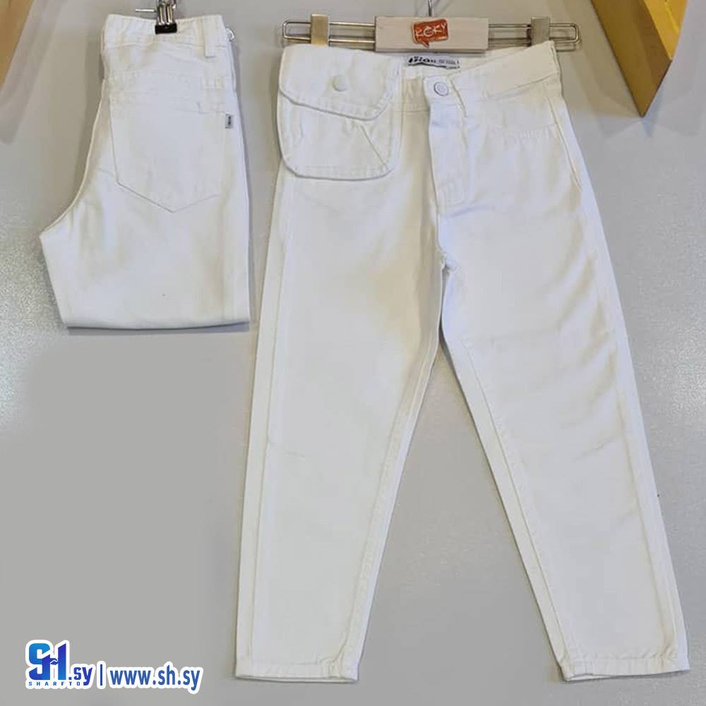 بنطال بوي فريند بناتي موديل 5428 (كوكي كيدز)