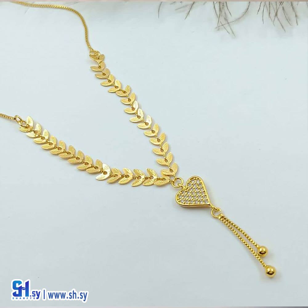 قلادة سنبلة قلب (Nour Accessories)