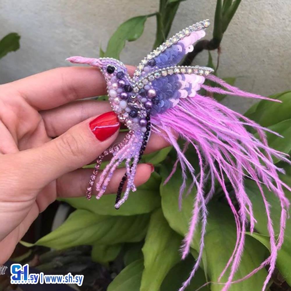 بروش موديل طائر الكروان (كذا فكرة)